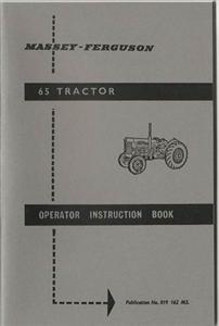 Massey Ferguson "185" Tractor Operator Instruction Manual Book 